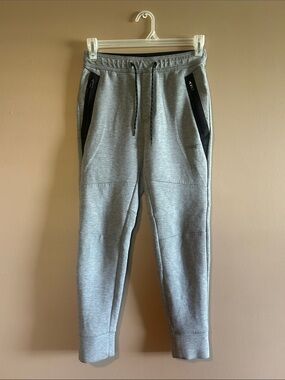 XS American Eagle Outfitters Gray Jogger Sweatpants with Black Zip Pockets